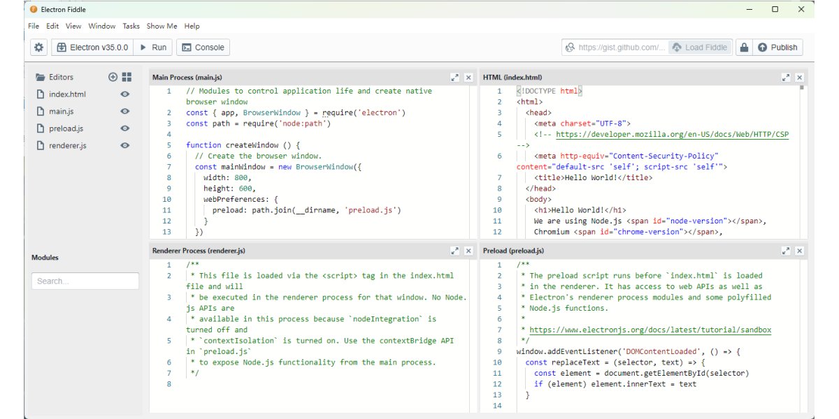 Electron Fiddle