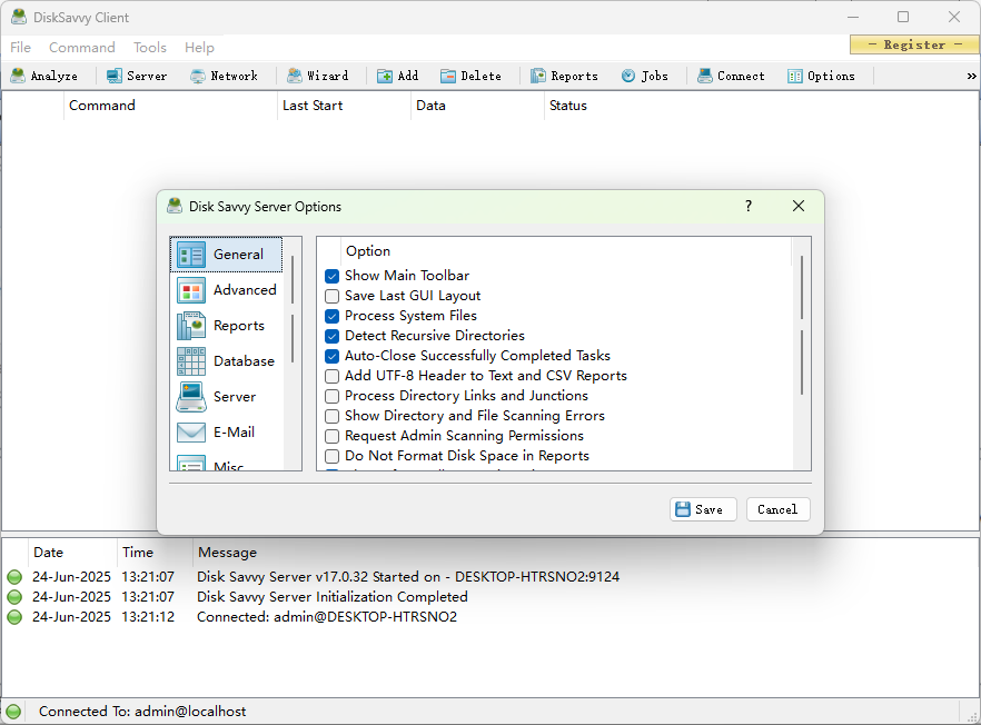 Disk Savvy Server